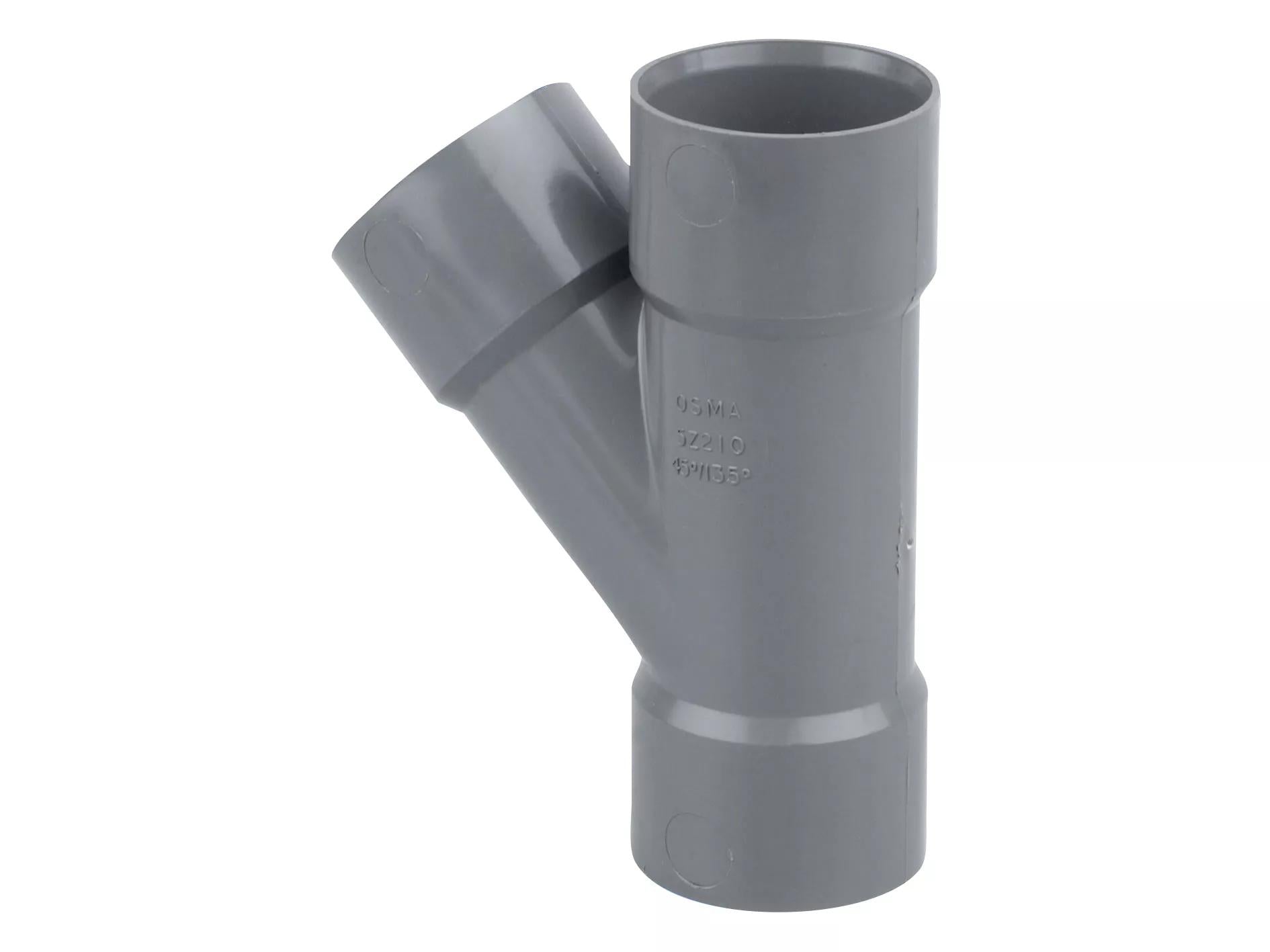 Osma Weld 40mm Tee 45° Grey