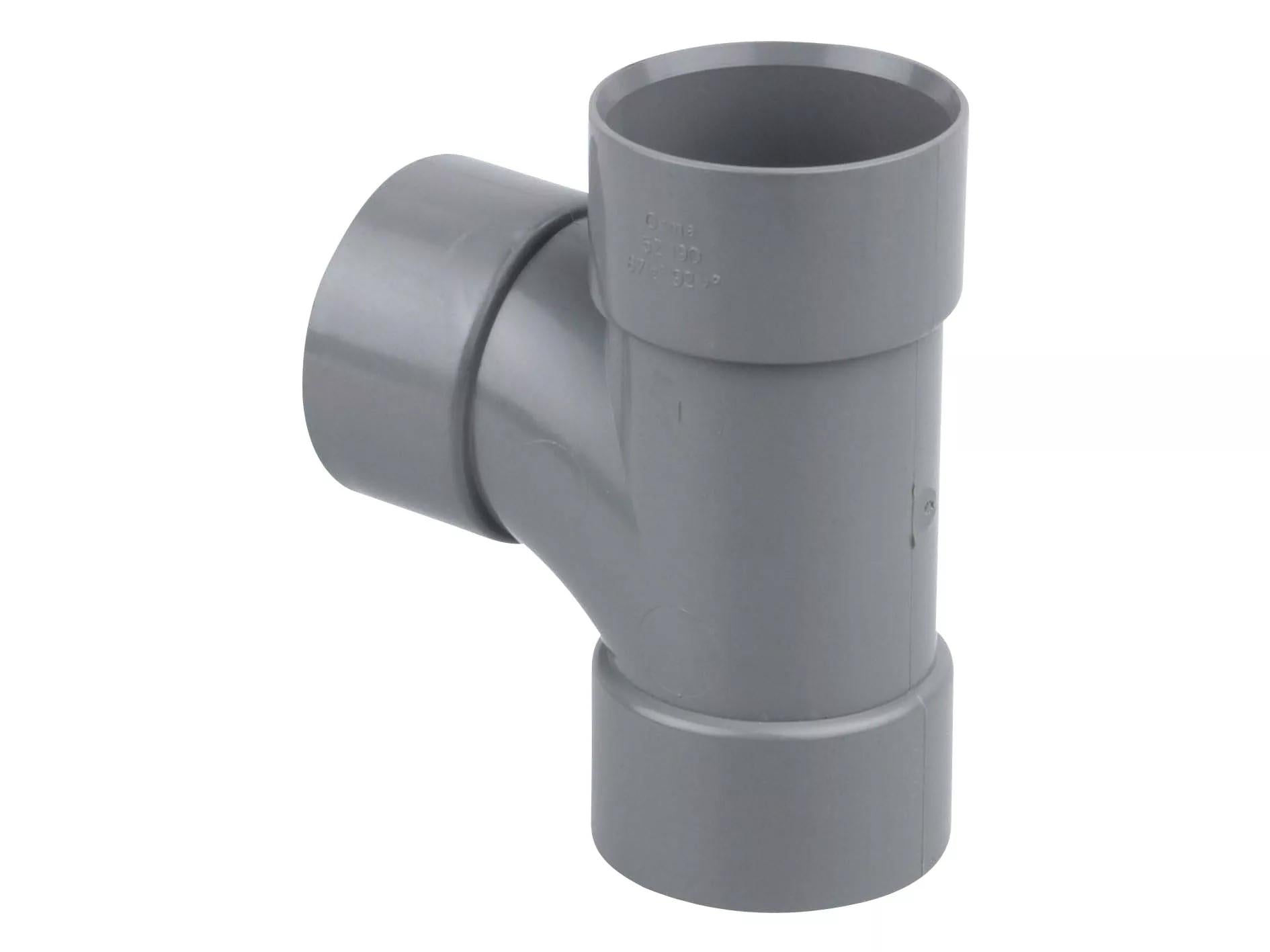 Osma Weld 40mm Tee 87.5° Grey