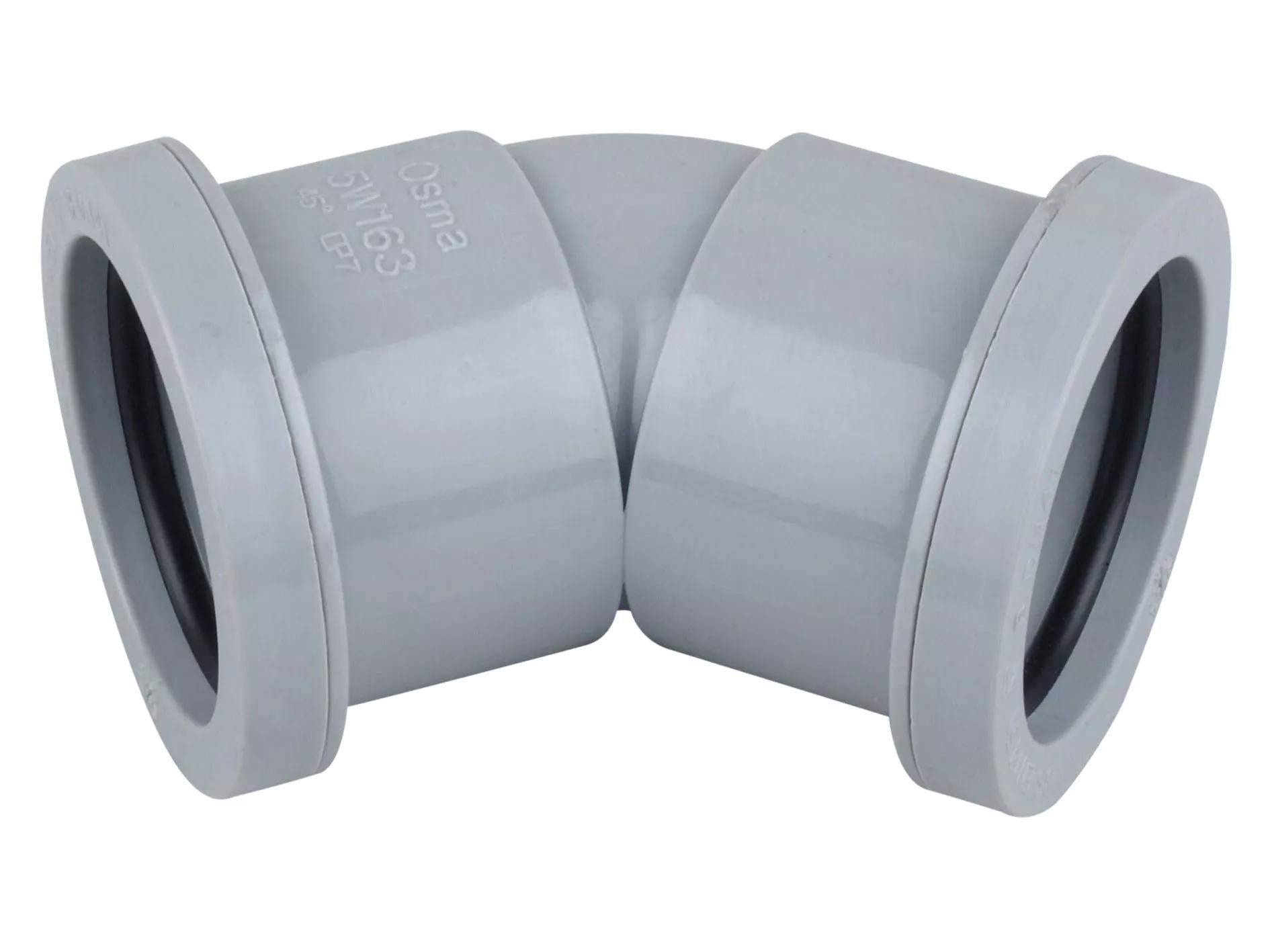 Osma BS5452 40mm 45° Bend Grey
