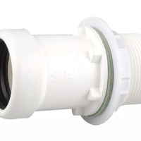 Osma Weld 40mm Straight Tank Connector White