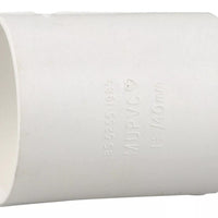 Osma PVC-C 40mm Double Socket White