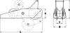 VETUS MAXWELL bow roller hinged size 1, anchor rodes up to 8 mm chain (P104330)