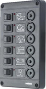 VETUS Switch panel type P6, 12V