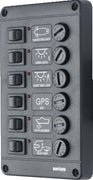 VETUS Switch panel type P6, 12V