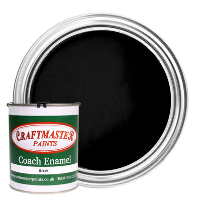 Craftmaster Coach Enamel Boat Paint in Black (1 Litre)