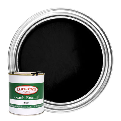 Craftmaster Coach Enamel Boat Paint in Black (500ml)