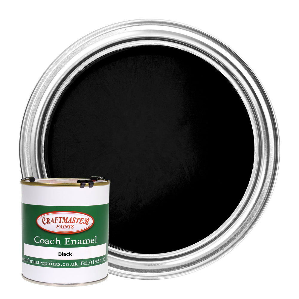 Craftmaster Coach Enamel Boat Paint in Black (500ml)