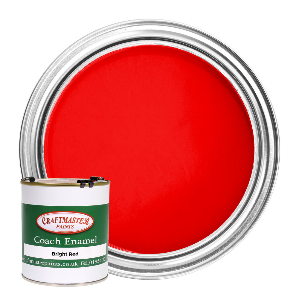 Craftmaster Coach Enamel Boat Paint in Bright Red (500ml)
