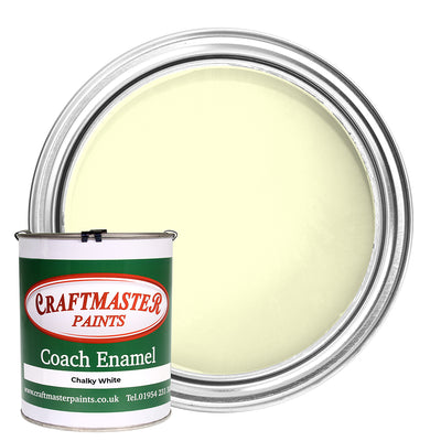 Craftmaster Coach Enamel Boat Paint in Chalky White (1 Litre)