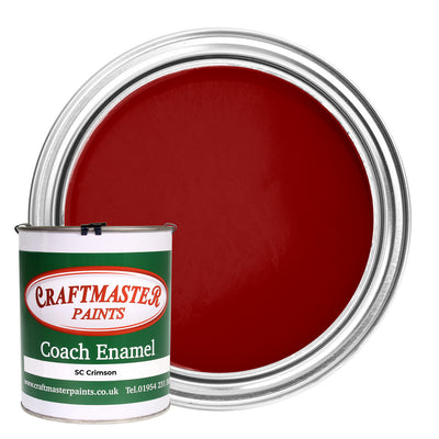 Craftmaster Coach Enamel Boat Paint in SC Crimson (1 Litre)
