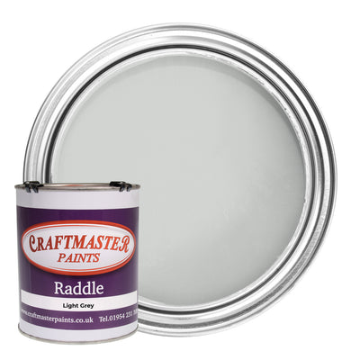 Craftmaster Raddle Enamel Deck/Roof Paint Light Grey (1 Litre)