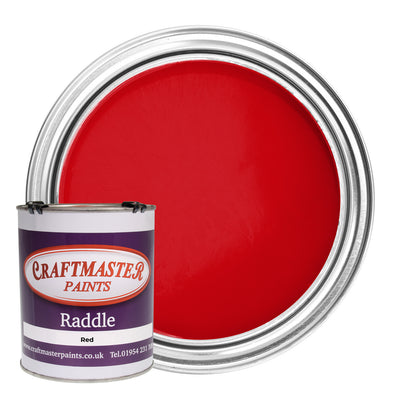 Craftmaster Raddle Enamel Deck/Roof Paint Red (1 Litre)