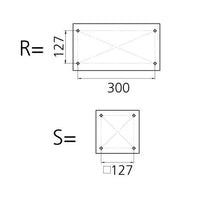 VETUS Pedestal gas rise (PCG3040)