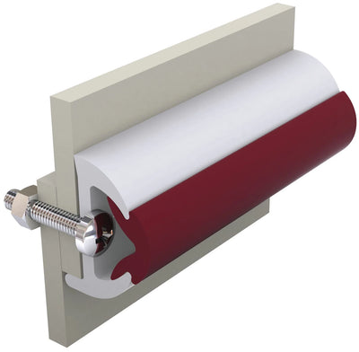 VETUS Vinyl rubbing strake, white, POLY 40 x 31 mm
