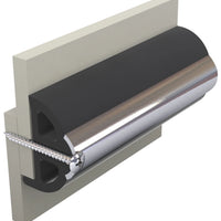 VETUS Vinyl rubbing strake, dark grey, POLY4S 40 x 31 mm