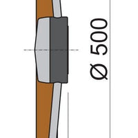 VETUS steering wheel with teak rim, 400 mm (PRO50T)