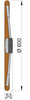 VETUS steering wheel with teak rim, 600 mm (PRO60T)