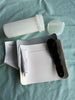 Inflatable boat tube Repair kit, white & grey fabric, glue  &  valve tool
