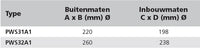 VETUS PWS (Area I) Porthole (PWS31A1)