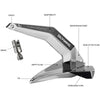 Quick Olympic Plow Anchor (16Kg / Satin Stainless Steel AISI316)