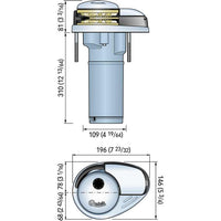Quick DP2L 770 Vertical Windlass (350W / 12V / 6mm)