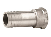 VETUS Hose connector, stainless steel, female thread, G3/8'', hose Ø 15 mm