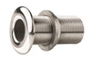 VETUS Thru-hull, stainless steel, rounded flange, polished finish, G1 1/2''