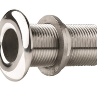 VETUS Thru-hull, stainless steel, rounded flange, polished finish, G1 1/2''