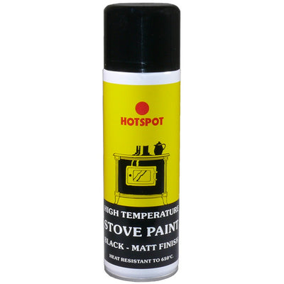 Hotspot High Temperature Black Aerosol Stove Paint - 250ml