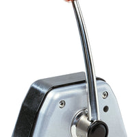 VETUS Single lever remote control, top mounting, with stainless steel (AISI 316) handle and black/grey alu