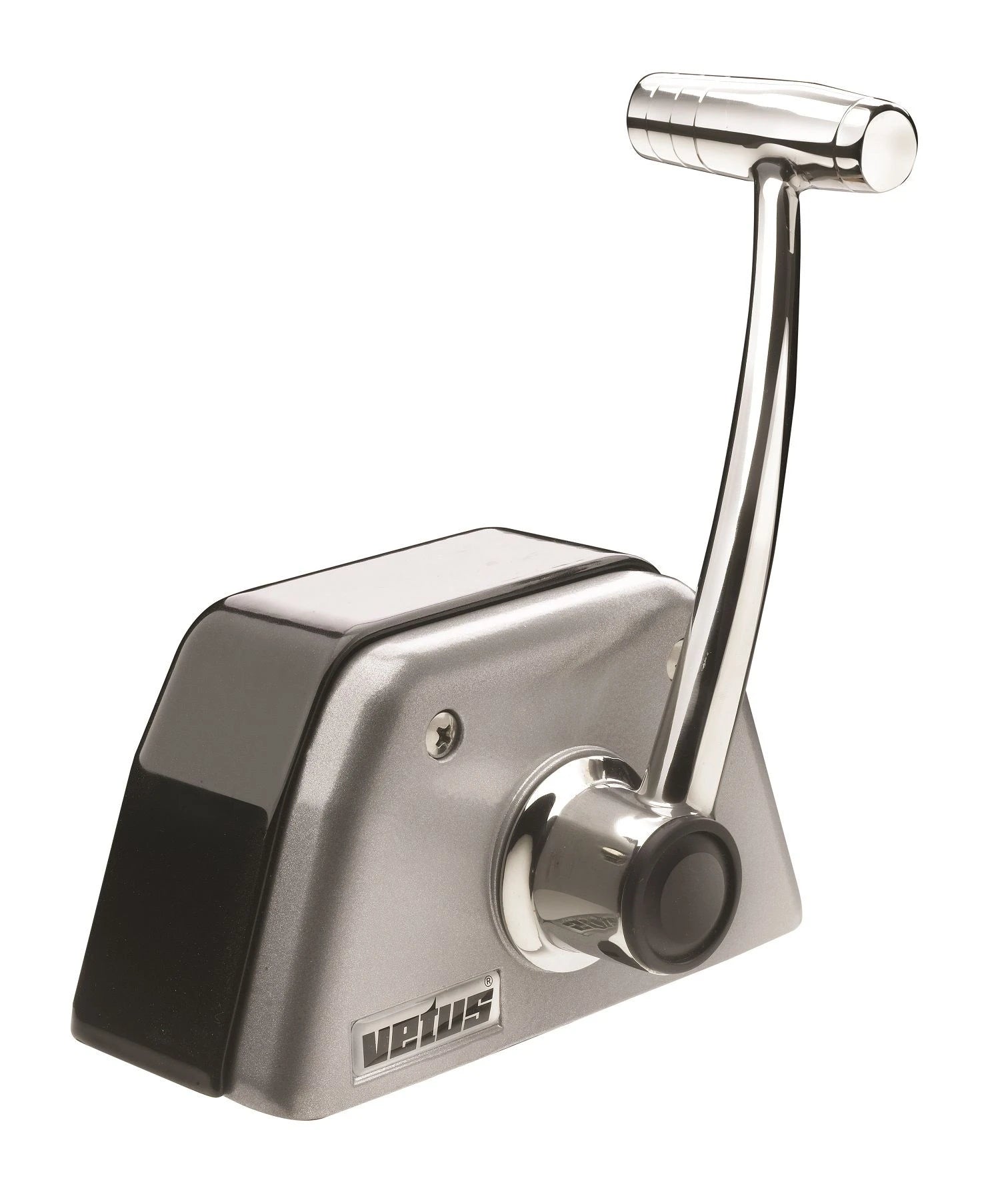VETUS Single lever remote control, top mounting, with stainless steel (AISI 316) handle and T-bar and blac