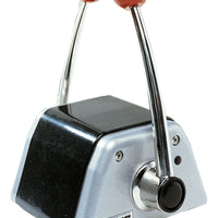 VETUS Twin lever remote control, top mounting, with stainless steel (AISI 316) handles and black/grey alum