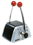 VETUS Twin lever remote control, top mounting, with stainless steel (AISI 316) handles and black/grey alum