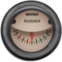 VETUS rudder position indicator, cream, 12/24V, cut-out size 52mm