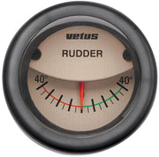 VETUS rudder position indicator, cream, 12/24V, cut-out size 52mm