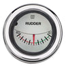 VETUS rudder position indicator, white, 12/24V, cut-out size 52mm