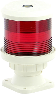 VETUS All round navigation light, red, base mounting, with black housing
