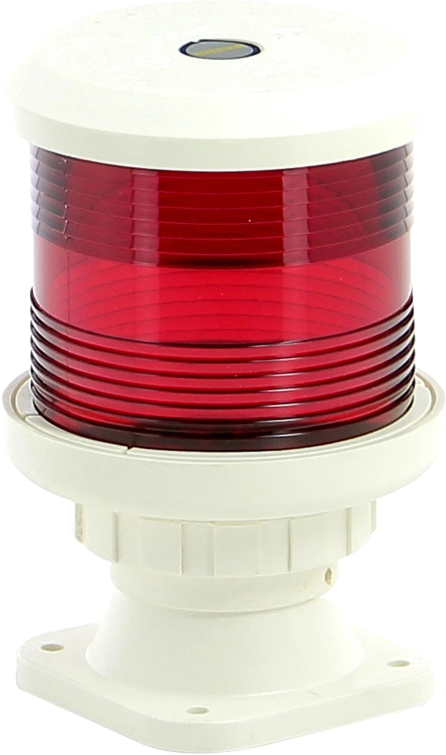 VETUS All round navigation light, red, base mounting, with black housing