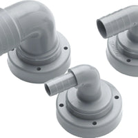 VETUS Hose connection, 25mm, right-angled for rigid tanks
