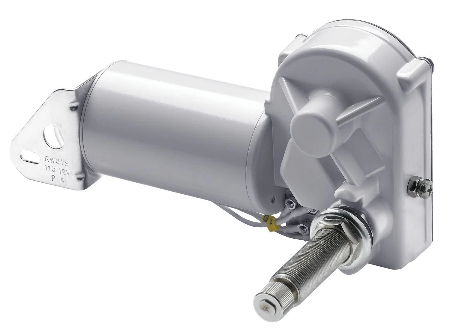 VETUS wiper motor, 12 V, 25 mm, spindle with parallel end, 2 speed (RW08A)