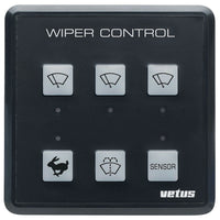 VETUS windscreen wiper control panel for up to 3 wipers, 12/24 V