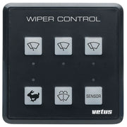 VETUS windscreen wiper control panel for up to 3 wipers, 12/24 V