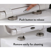 AG Universal Soft Close Top Fix Toilet Seat (White)