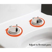 AG Universal Soft Close Top Fix Toilet Seat (White)