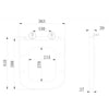 AG Luxury Heavy Weight Top Fix Toilet Seat (White)