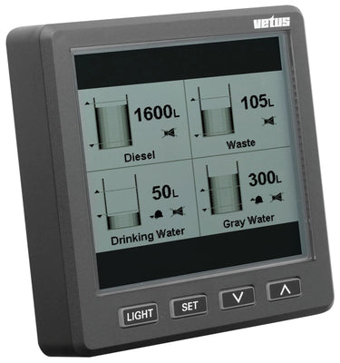 VETUS graphic display for tank level indication