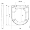 AG Luxury Heavy Weight Wrap Over Top Fix Toilet Seat (White)