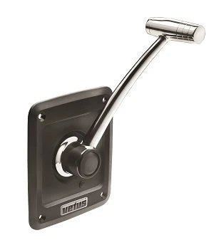 VETUS Single lever remote control, side mounting, with stainless steel (AISI 316) handle and T-bar, synthe