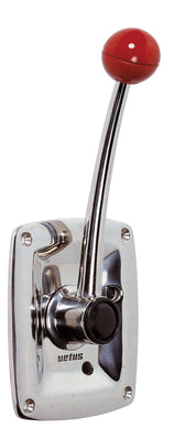 VETUS Single lever remote control, side mounting, with stainless steel (AISI 316) handle and housing