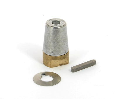 Set : Zinc anode, shaft nut, key and tab washer for VETUS Ø 35 mm propeller shafts